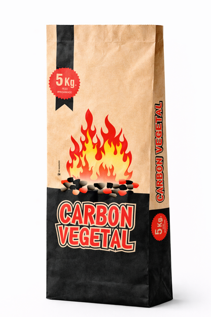 BOLSA FC CARBÓN 5KG KRAFT - PACK x300 BOLSAS